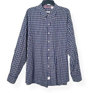 3/$20💥 Izod Women’s Front Button Down Collared Shirt Roll Tab Long Sleeve Plaid